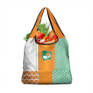 Ivory Coast Football Grocery Bag Côte d'Ivoire-Tribal Sporty Style - African Pride