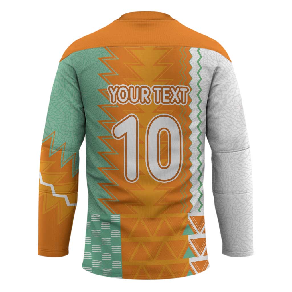 Custom Ivory Coast Football Hockey Jersey Côte d'Ivoire-Tribal Sporty Style - African Pride
