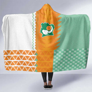Ivory Coast Football Hooded Blanket Côte d'Ivoire-Tribal Sporty Style - African Pride