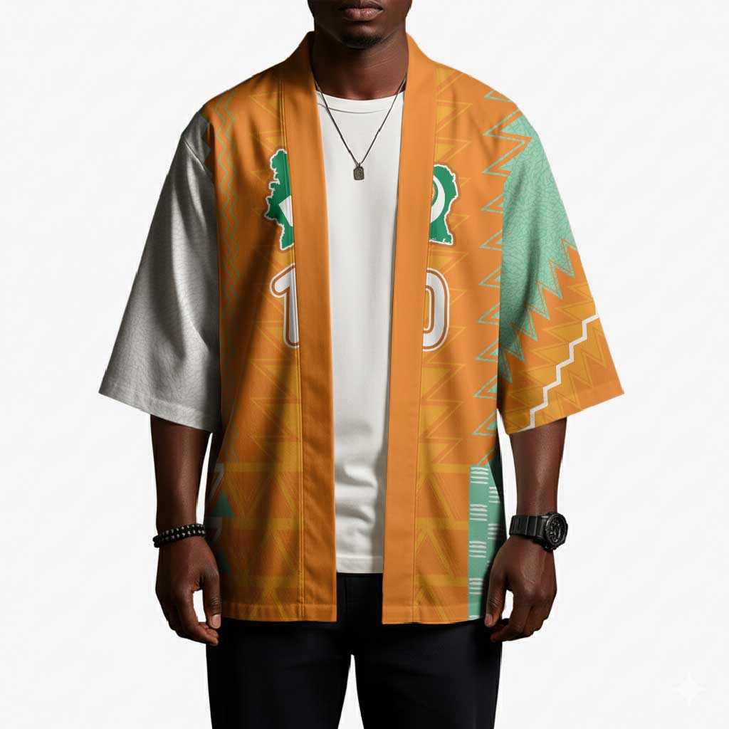 Custom Ivory Coast Football Kimono Côte d'Ivoire-Tribal Sporty Style - African Pride