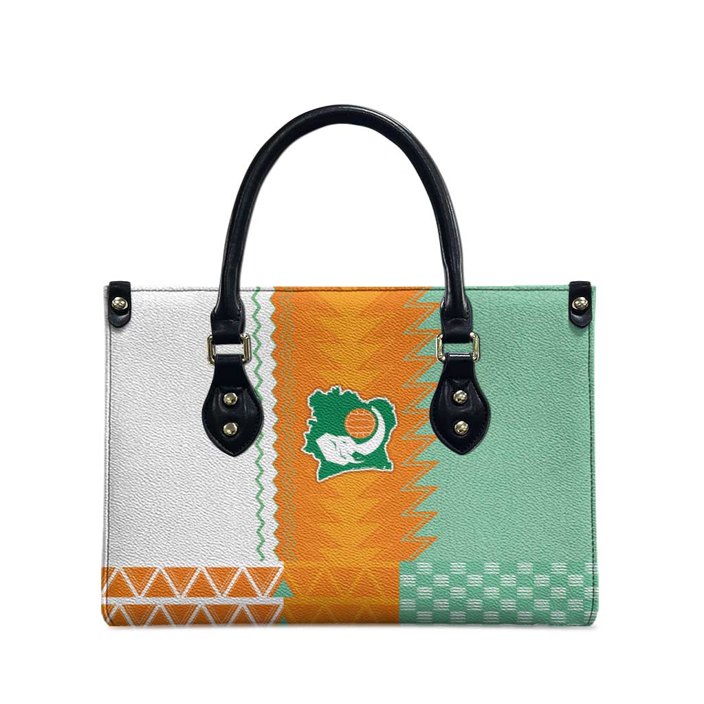 Ivory Coast Football Leather Bag Côte d'Ivoire-Tribal Sporty Style - African Pride