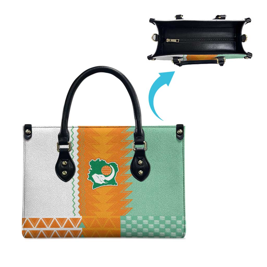 Ivory Coast Football Leather Bag Côte d'Ivoire-Tribal Sporty Style - African Pride