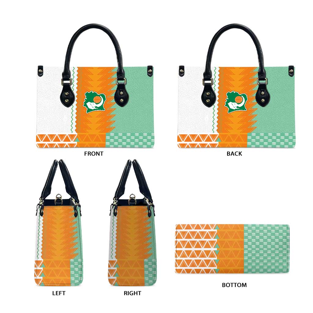 Ivory Coast Football Leather Bag Côte d'Ivoire-Tribal Sporty Style - African Pride