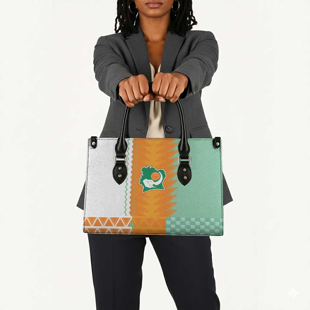 Ivory Coast Football Leather Bag Côte d'Ivoire-Tribal Sporty Style - African Pride