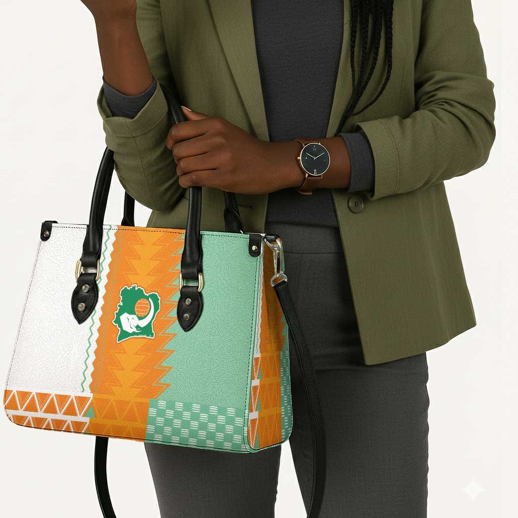 Ivory Coast Football Leather Bag Côte d'Ivoire-Tribal Sporty Style - African Pride