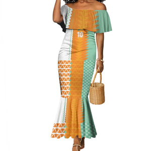 Custom Ivory Coast Football Mermaid Dress Côte d'Ivoire-Tribal Sporty Style - African Pride