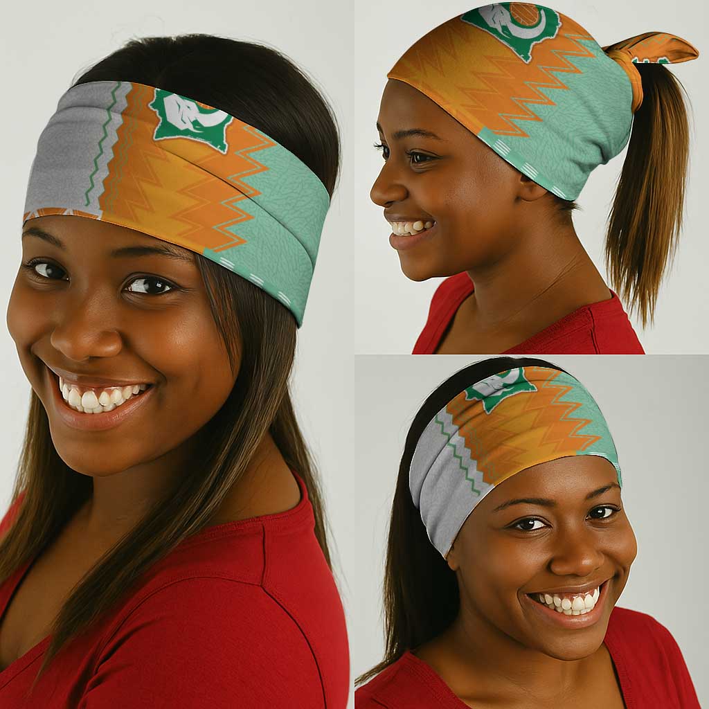 Ivory Coast Football Neck Gaiter Côte d'Ivoire-Tribal Sporty Style - African Pride