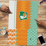 Ivory Coast Football Puzzle Côte d'Ivoire-Tribal Sporty Style - African Pride