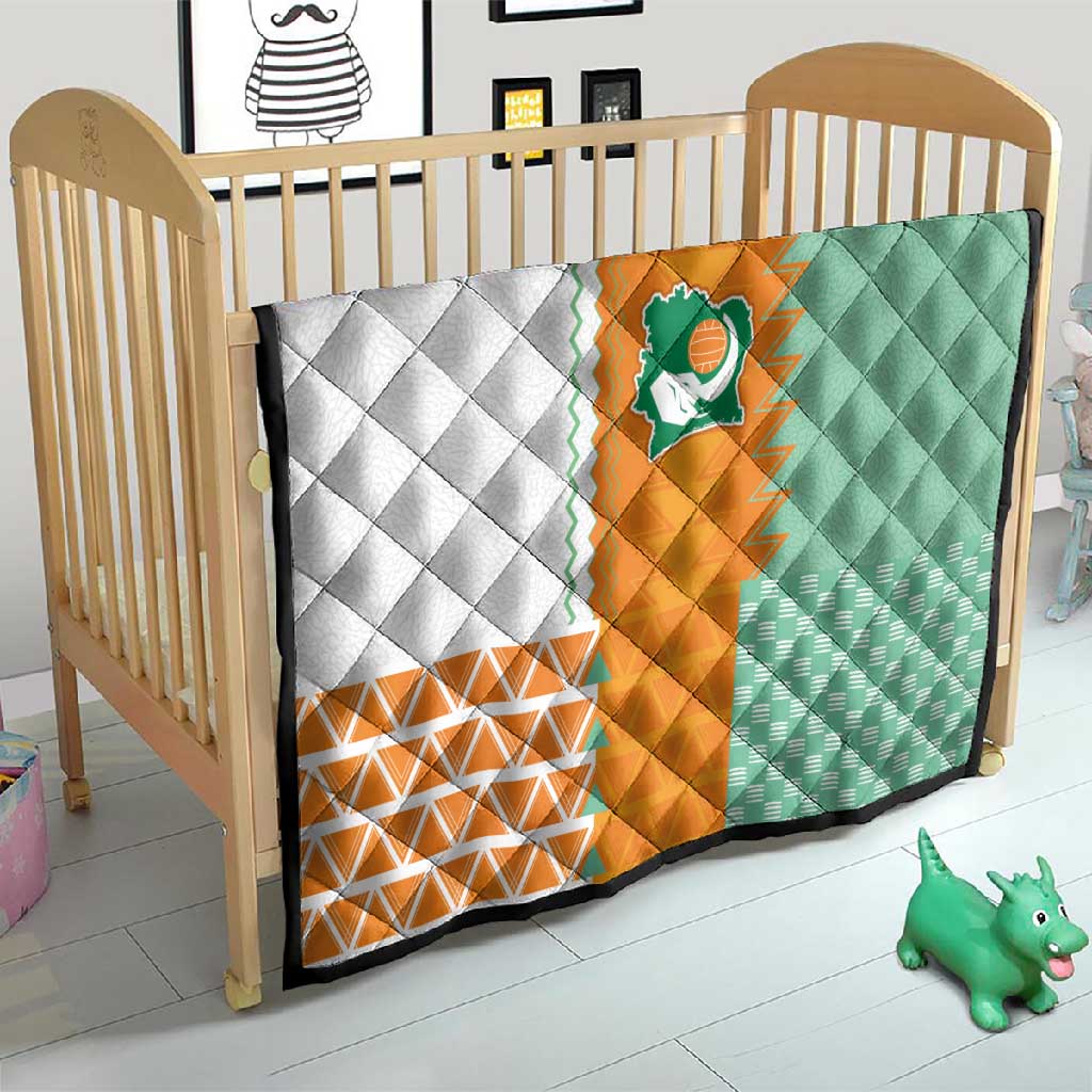 Ivory Coast Football Quilt Côte d'Ivoire-Tribal Sporty Style - African Pride