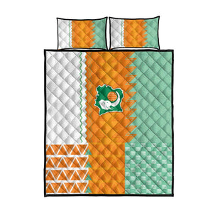 Ivory Coast Football Quilt Bed Set Côte d'Ivoire-Tribal Sporty Style - African Pride