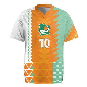 Custom Ivory Coast Football Rugby Jersey Côte d'Ivoire-Tribal Sporty Style - African Pride