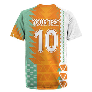Custom Ivory Coast Football Rugby Jersey Côte d'Ivoire-Tribal Sporty Style - African Pride