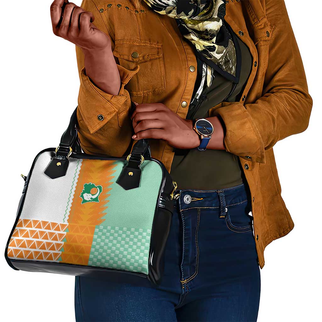 Ivory Coast Football Shoulder Handbag Côte d'Ivoire-Tribal Sporty Style - African Pride