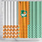 Ivory Coast Football Shower Curtain Côte d'Ivoire-Tribal Sporty Style - African Pride