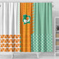 Ivory Coast Football Shower Curtain Côte d'Ivoire-Tribal Sporty Style - African Pride