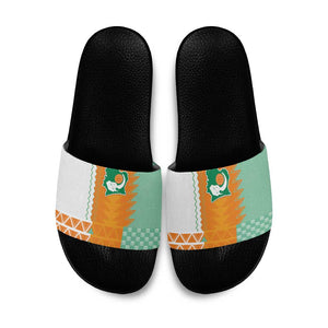 Ivory Coast Football Slide Sandals Côte d'Ivoire-Tribal Sporty Style - African Pride