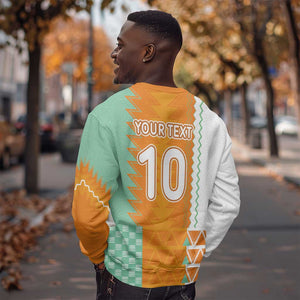 Custom Ivory Coast Football Sweatshirt Côte d'Ivoire-Tribal Sporty Style - African Pride