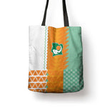 Ivory Coast Football Tote Bag Côte d'Ivoire-Tribal Sporty Style - African Pride