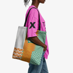 Ivory Coast Football Tote Bag Côte d'Ivoire-Tribal Sporty Style - African Pride