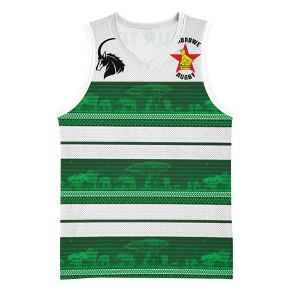 Custom Zimbabwe Rugby Basketball Jersey African Heritage Edition LT03