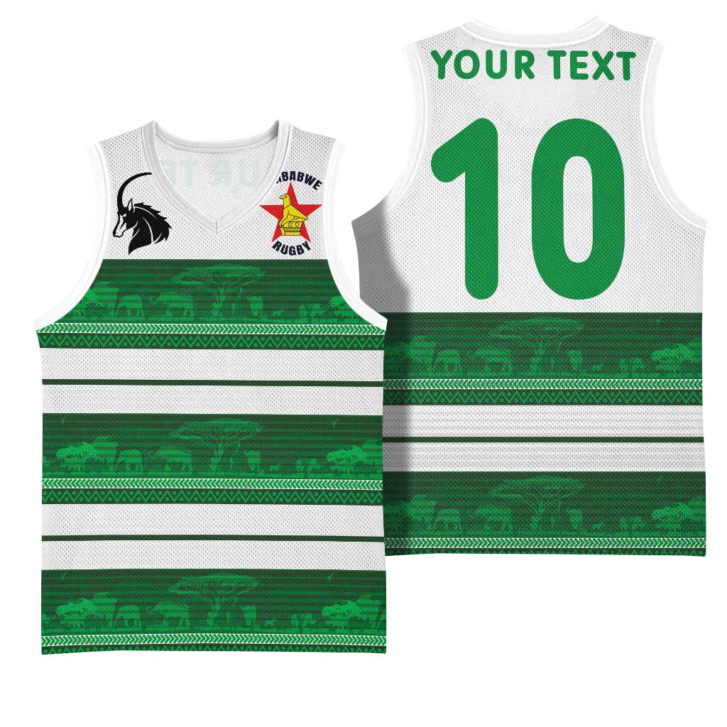 Custom Zimbabwe Rugby Basketball Jersey African Heritage Edition LT03
