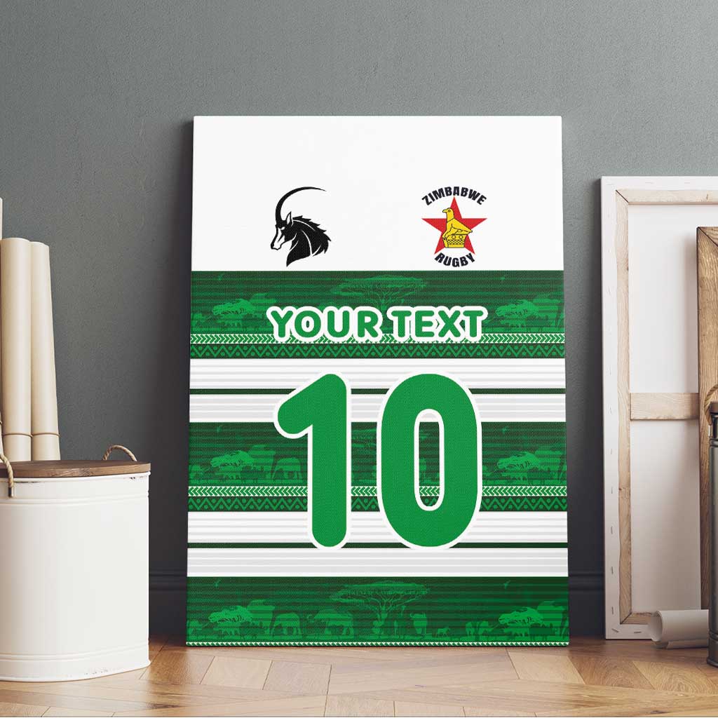 Custom Zimbabwe Rugby Canvas Wall Art African Heritage Edition - African Pride