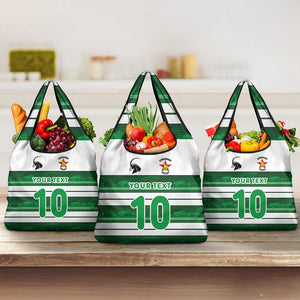 Custom Zimbabwe Rugby Grocery Bag African Heritage Edition - African Pride