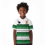 Custom Zimbabwe Rugby Kid Polo Shirt African Heritage Edition - African Pride