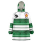 Custom Zimbabwe Rugby Kid Wearable Blanket Hoodie African Heritage Edition - African Pride
