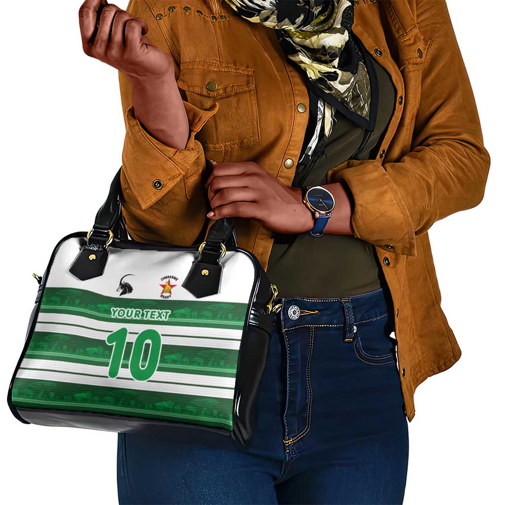 Custom Zimbabwe Rugby Shoulder Handbag African Heritage Edition - African Pride