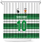 Custom Zimbabwe Rugby Shower Curtain African Heritage Edition - African Pride