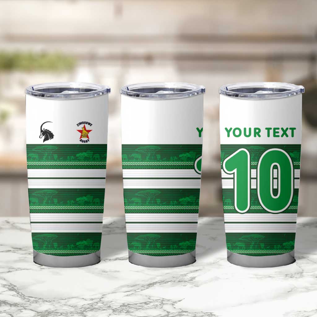 Custom Zimbabwe Rugby Tumbler Cup African Heritage Edition - African Pride