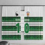 Custom Zimbabwe Rugby Window Curtain African Heritage Edition - African Pride
