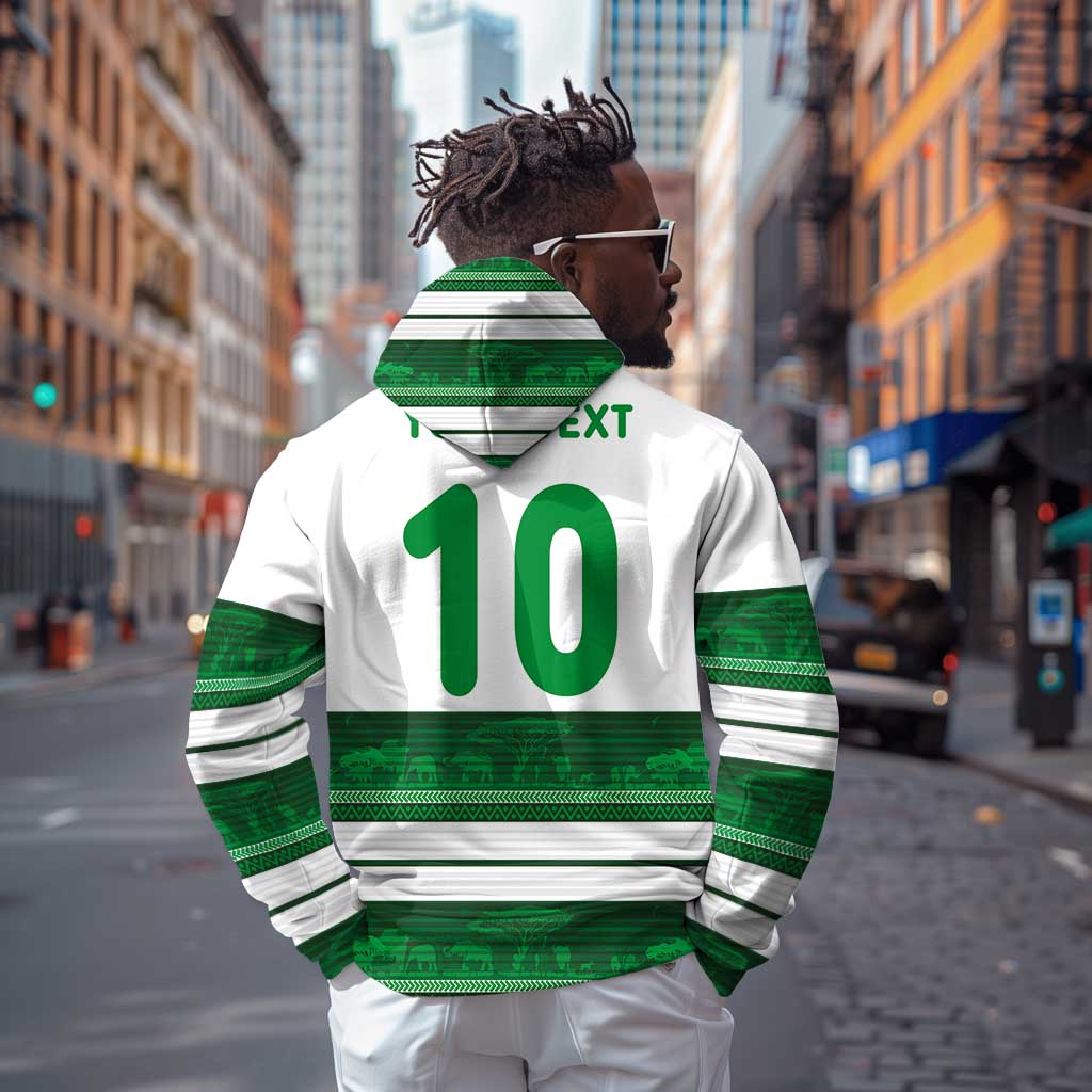 Custom Zimbabwe Rugby Zip Hoodie African Heritage Edition - African Pride