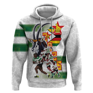 Custom Zimbabwe Rugby The Champions 2025 Hoodie Sables-Warriors of Africa - African Pride