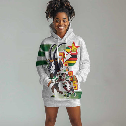 Custom Zimbabwe Rugby The Champions 2025 Hoodie Dress Sables-Warriors of Africa - African Pride