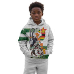 Custom Zimbabwe Rugby The Champions 2025 Kid Hoodie Sables-Warriors of Africa - African Pride