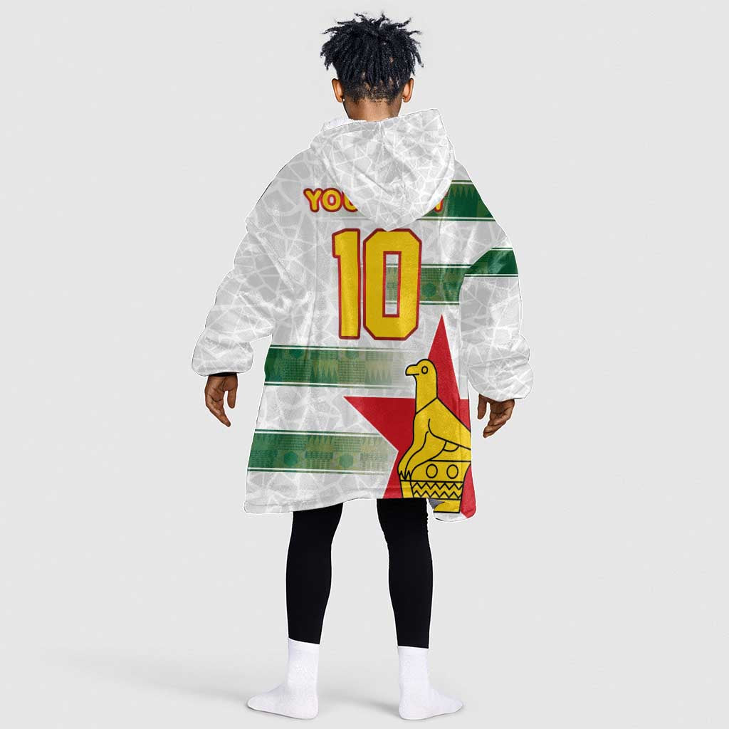 Custom Zimbabwe Rugby The Champions 2025 Kid Wearable Blanket Hoodie Sables-Warriors of Africa - African Pride