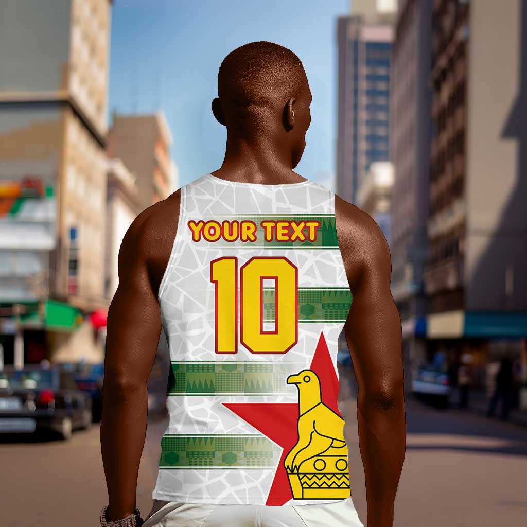 Custom Zimbabwe Rugby The Champions 2025 Men Tank Top Sables-Warriors of Africa - African Pride