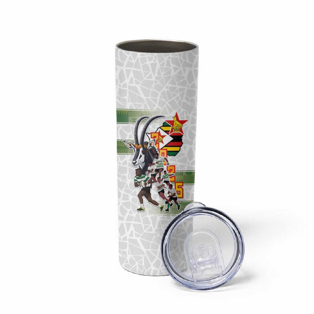 Zimbabwe Rugby The Champions 2025 Skinny Tumbler Sables-Warriors of Africa - African Pride