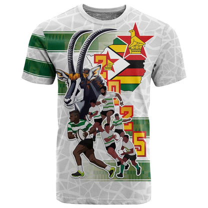 Custom Zimbabwe Rugby The Champions 2025 T shirt Sables-Warriors of Africa - African Pride