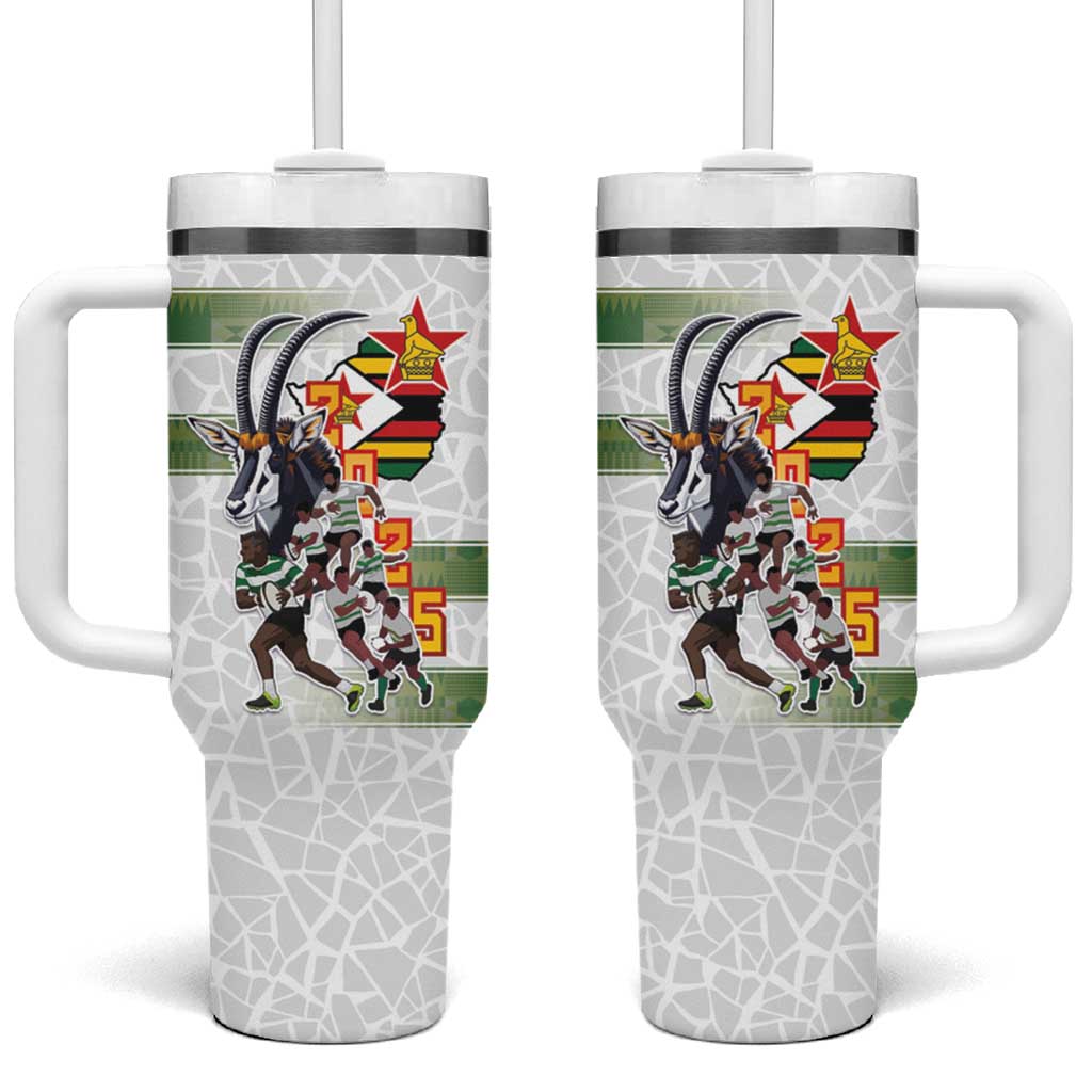 Zimbabwe Rugby The Champions 2025 Tumbler With Handle Sables-Warriors of Africa - African Pride