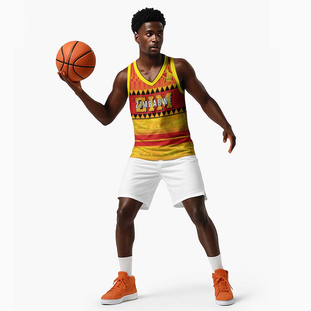 Custom Zimbabwe Cricket Basketball Jersey African Heritage Edition LT03