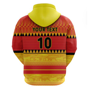 Custom Zimbabwe Cricket Hoodie African Heritage Edition - African Pride