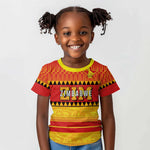 Custom Zimbabwe Cricket Kid T shirt African Heritage Edition - African Pride