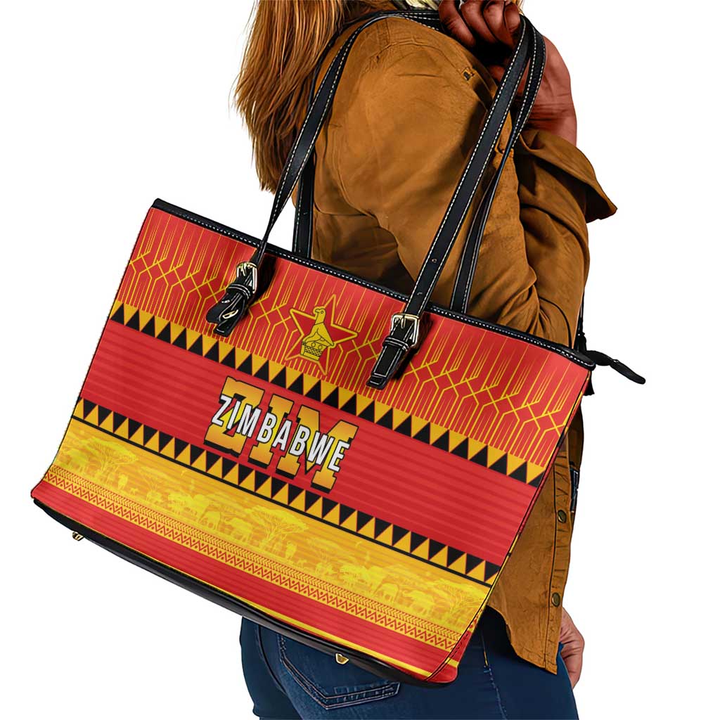 Zimbabwe Cricket Leather Tote Bag African Heritage Edition - African Pride