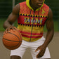 Custom Zimbabwe Cricket Sleeveless Zip Hoodie African Heritage Edition - African Pride