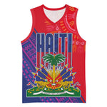Haiti National Emblem Basketball Jersey Dashiki and Polynesian Pattern LT03