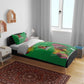Afro-St Kitts and Nevis Cricket Patriots Bedding Set Caribbean Tropical Sporty - African Pride