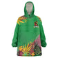 Custom Afro-St Kitts and Nevis Cricket Patriots Kid Wearable Blanket Hoodie Caribbean Tropical Sporty - African Pride